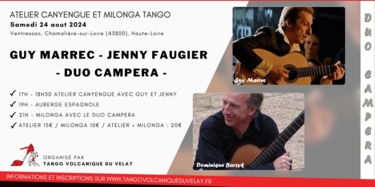 Photo de couverture de l'évènement Milonga et Atelier Canyengue