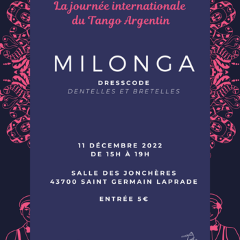 Photo de couverture de l'évènent : Milonga pour la journée internationale du Tango